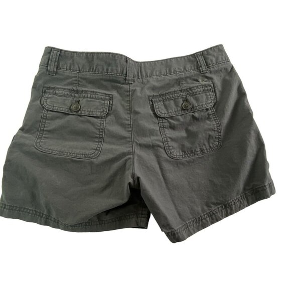 EDDIE BAUER Women Mid Rise Shorts Sz 10 Gray Hiking Outdoors Casual 38-8 - Picture 2 of 9